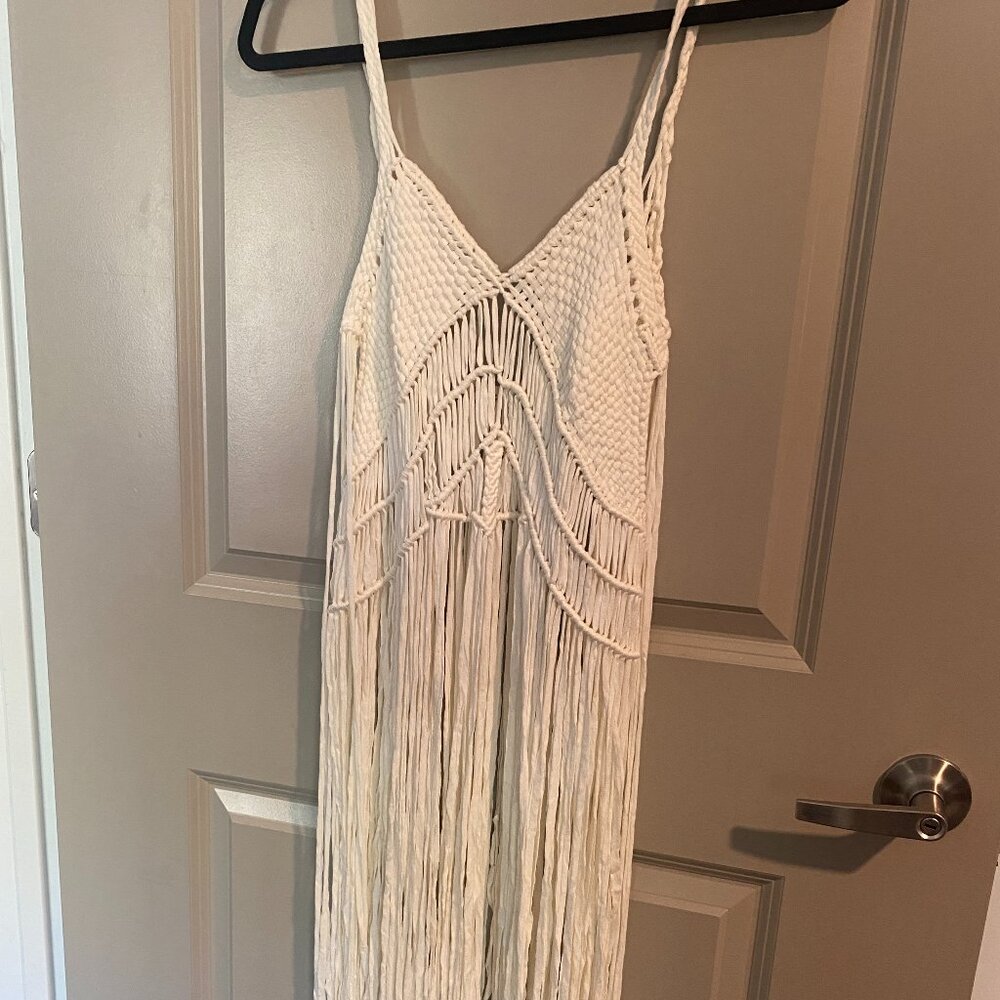 Cute, fringe boho swim suit cover - XS-M